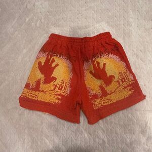 Valabasas Ghost Hands Red Tapestry Shorts Sz M